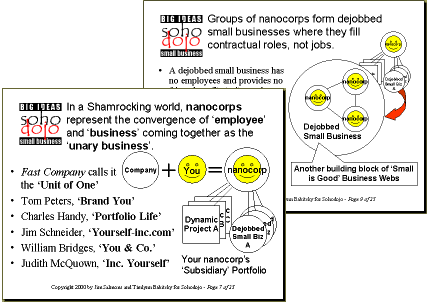 Nanocorp and Dejobbed Small Businesses, elements of Small Is Good Business Revolution...